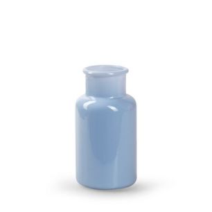 Bottle 'braxton' blue shiny h14 d7 cm