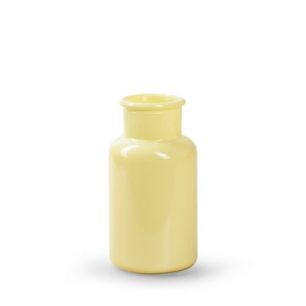 Bottle 'braxton' yellow shiny h14 d7 cm