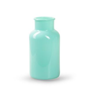 Bottle 'braxton' mint green shiny h16,5 d8 cm