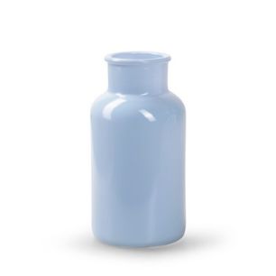 Bottle 'braxton' blue shiny h16,5 d8 cm