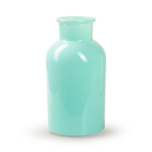 Bottle 'braxton' mint green shiny h20 d10 cm