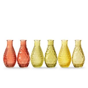 Bottle round 2 ass. 'R&B' mix pink green yellow h14 d7 cm