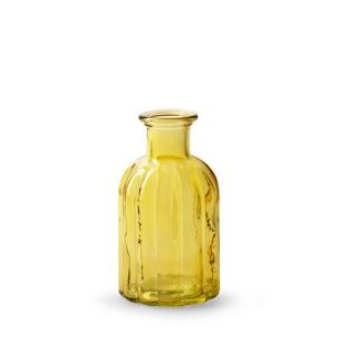 Bottle 'norinne' yellow h14 d7,5 cm