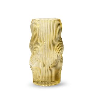 Vaas 'wessel' geel h24,5 d14,5 cm