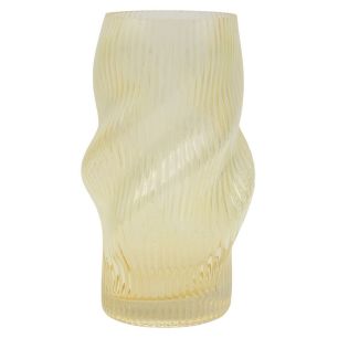 Vase 'wessel' gelb h24,5 d14,5 cm