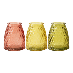 Vase 'anderson' mix pink yellow green h20,5 d15 