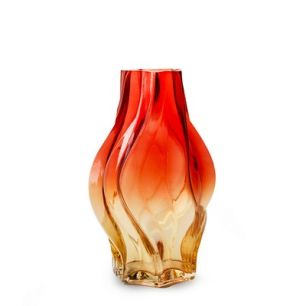 Vase 'shelby' pink yellow h25 d15,5 cm