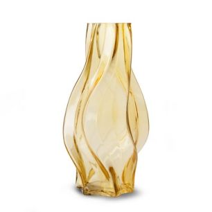 Vase 'shelby' yellow h32 d16,5 cm