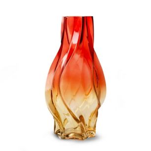 Vase 'shelby' pink yellow h32 d16,5 cm