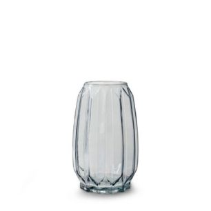 Vase 'chase' blue h20 d12 cm