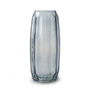 Vase 'chase' blue h27 d12 cm