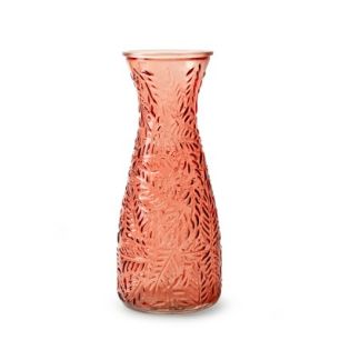 Vase 'frances' rosa h25,5 d10,5 cm