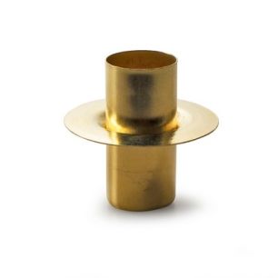 Metal candleholder 'parcy' gold h5 d5 cm