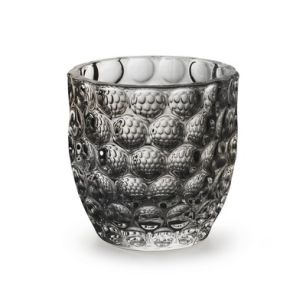 Tealightholder 'skye' smoke h10.5 d10 cm