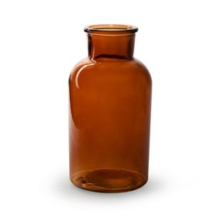 Fles 'braxton' bruin h20 d10 cm