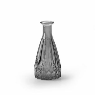 Bottle 'patty' smoke h14.5 d7 cm