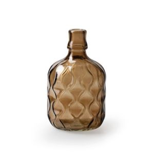 Bottle 'dotty' light brown h19 d11 cm