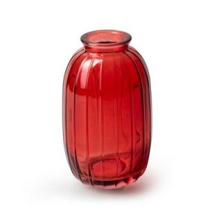 Bottle 'julie' lightred h12 d7 cm
