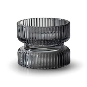 Candleholder 'dolly' smoke h7 d9 cm