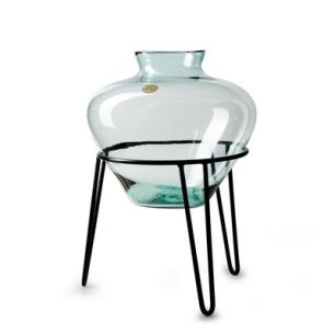 Eco vase of metalen staende 'Jim' h35 d38 cm