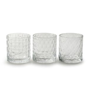 Tealightholder 'seasons' 3-ass. h7.5 d7 cm