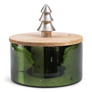Scented candle 'december' scent fresh green h11,5 d11,5 cm