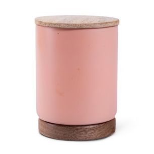 Scented candle 'March' scent cranberry pink h12,5 d9 cm