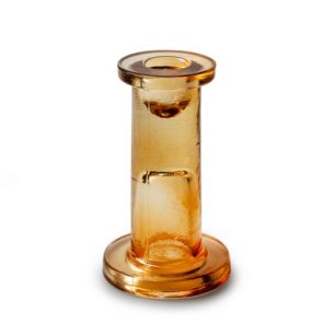 Candleholder 'bing' brown h12 d7 cm