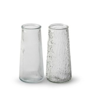 Vase 2 ass. 'pisa' h16 d7,5 cm