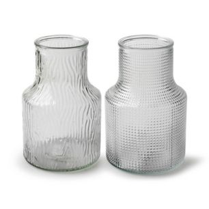 Vase 2-ass. 'pesa' h18.5 d12 cm