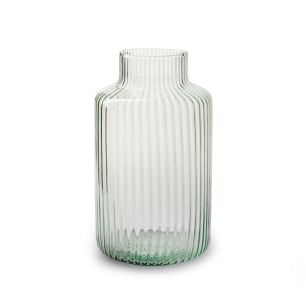 Eco gerippte Vase 'gigi' h25 d14,5 cm