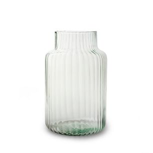 Eco ribbed Vase 'gigi' h30 d19 cm