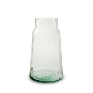Eco gerippte Vase 'Atlas' h25 d14,5 cm