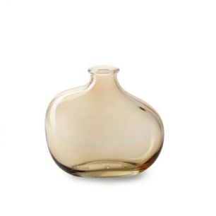 Bottle 'sverre' beige h10 d11 cm