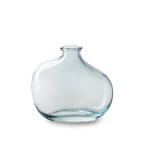 Bottle 'sverre' blue h10 d11 cm