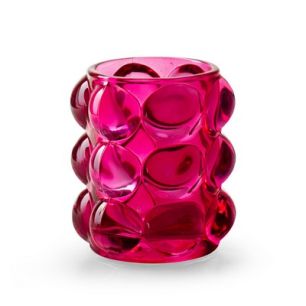 Tealightholder 'torre' fuchsia h9.5 d8.5 cm