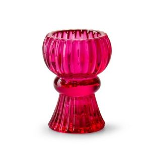Candleholder 'thorian' fuchsia h8 d6 cm