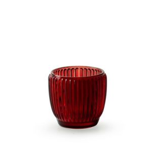 Tealightholder 'millie' red h7 d8 cm