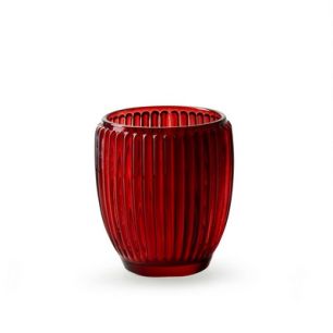 Tealightholder 'millie' red h9.5 d8.5 cm