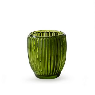 Tealightholder 'millie' green h9.5 d8.5 cm
