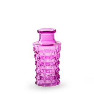Bottle 'serena' fuchsia h13 d7 cm