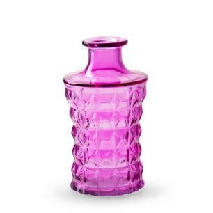Bottle 'serena' fuchsia h17 d9 cm