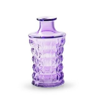 Bottle 'serena' purple h17 d9 cm