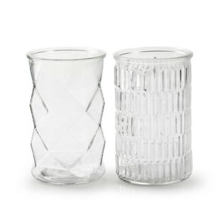 Cylinder 2-ass. 'alix' h15 d9.5 cm