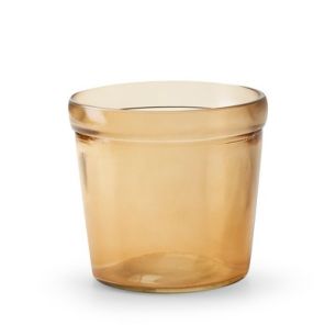 Glaspot 'pottz' beige h10,5 d11,5 cm