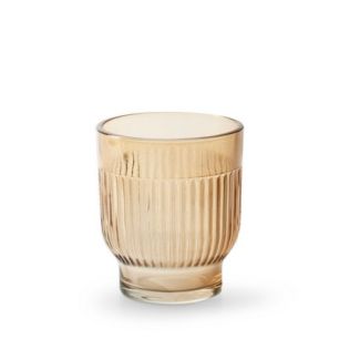 Tealightholder 'dex' beige h8.5 d7.5 cm