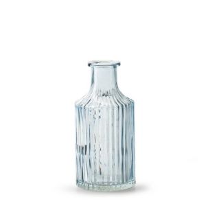 Bottle 'snipe' blue h14 d7 cm