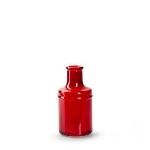 Bottle 'simplex' red h13 d7 cm