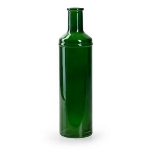 Bottle 'simplex' green h24.5 d7 cm