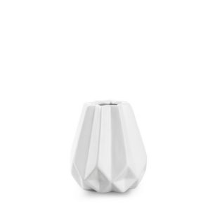 Vase 'maud' white h14 d13 cm